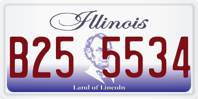 IL license plate B255534