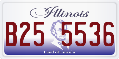 IL license plate B255536
