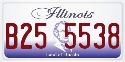 IL license plate B255538