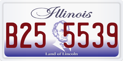 IL license plate B255539