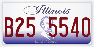 IL license plate B255540