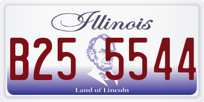 IL license plate B255544