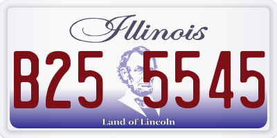 IL license plate B255545