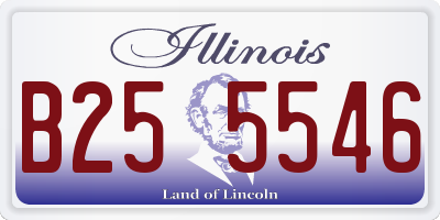 IL license plate B255546