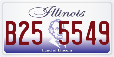 IL license plate B255549