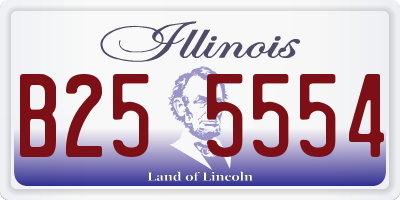IL license plate B255554