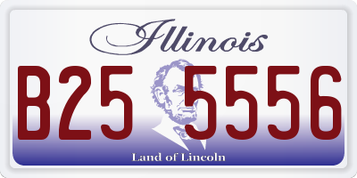 IL license plate B255556