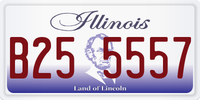 IL license plate B255557