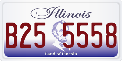 IL license plate B255558