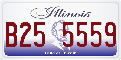 IL license plate B255559