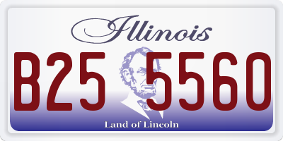 IL license plate B255560
