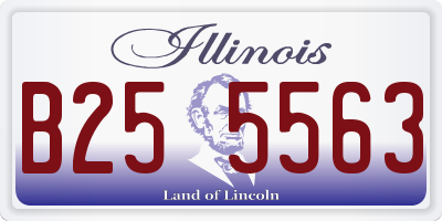 IL license plate B255563