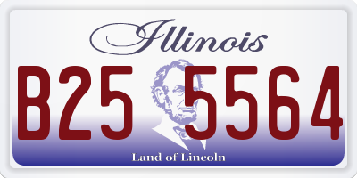 IL license plate B255564