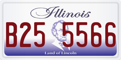 IL license plate B255566