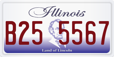 IL license plate B255567