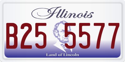 IL license plate B255577