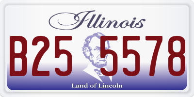 IL license plate B255578