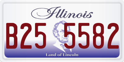 IL license plate B255582