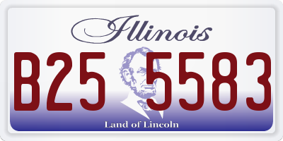 IL license plate B255583