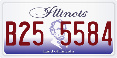 IL license plate B255584