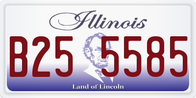 IL license plate B255585
