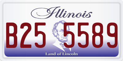 IL license plate B255589