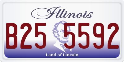IL license plate B255592
