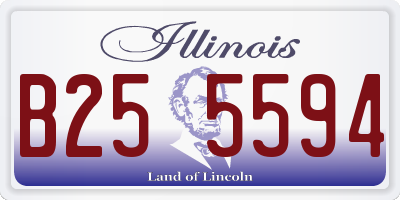 IL license plate B255594