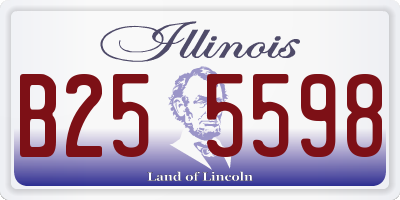 IL license plate B255598