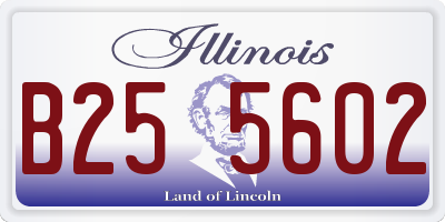 IL license plate B255602