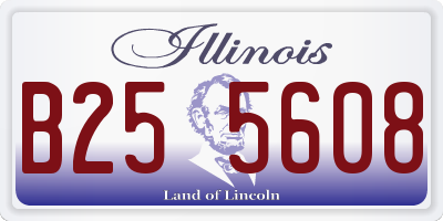 IL license plate B255608