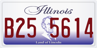 IL license plate B255614