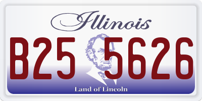 IL license plate B255626