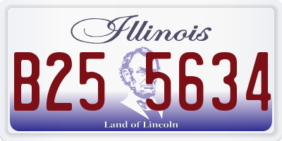 IL license plate B255634