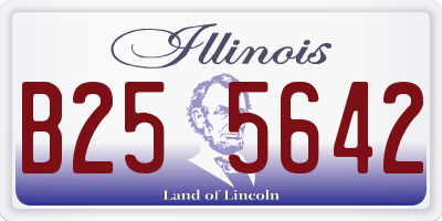 IL license plate B255642