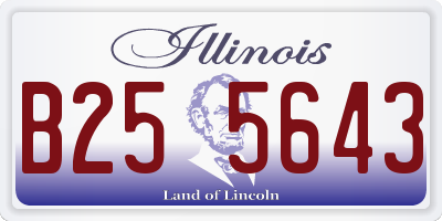 IL license plate B255643