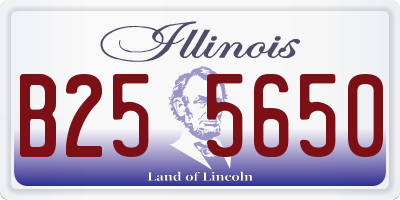 IL license plate B255650