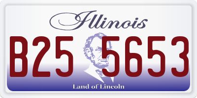 IL license plate B255653