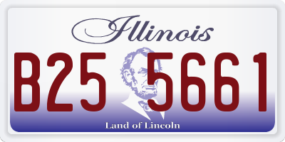 IL license plate B255661
