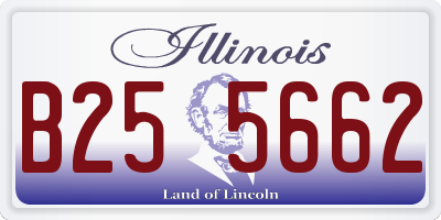 IL license plate B255662