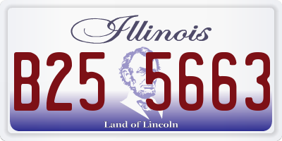 IL license plate B255663