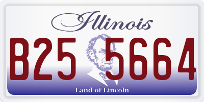 IL license plate B255664