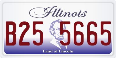 IL license plate B255665