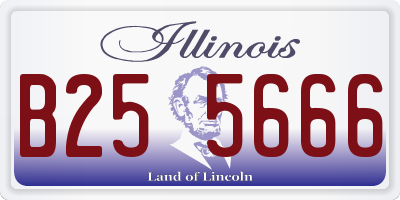 IL license plate B255666