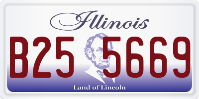 IL license plate B255669