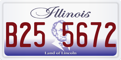 IL license plate B255672