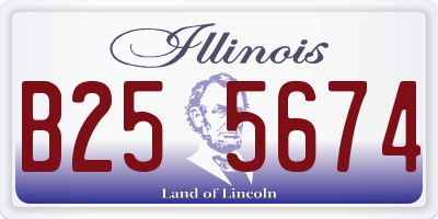 IL license plate B255674
