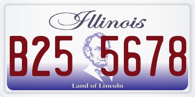 IL license plate B255678