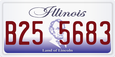 IL license plate B255683