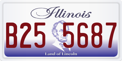 IL license plate B255687